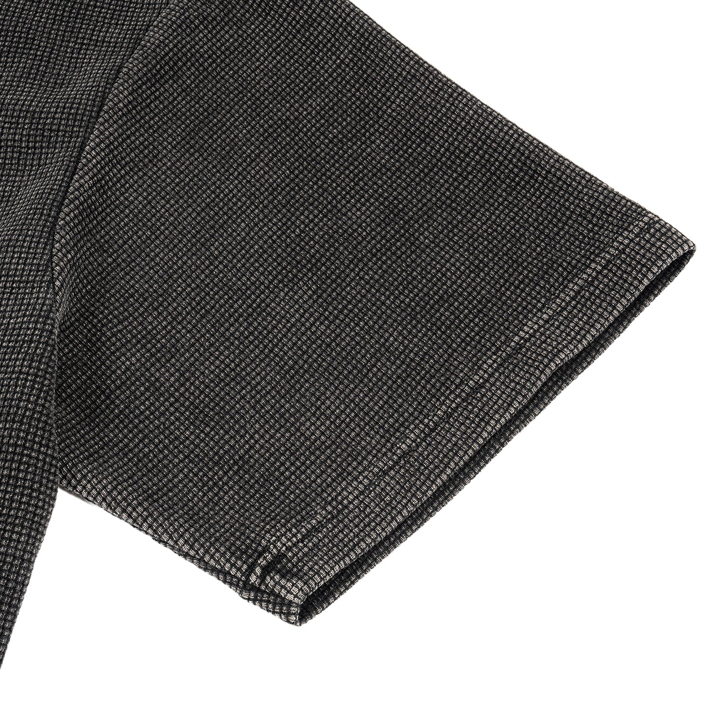 Vintage Waffle T-Shirt Ärmel Waffle-Textur Detail