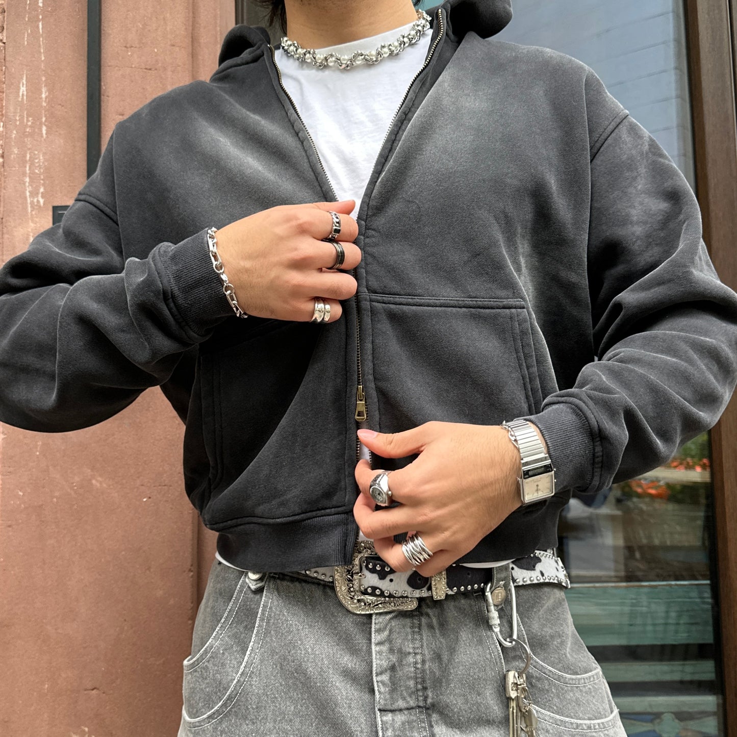 Boxy Double Zip Jacket